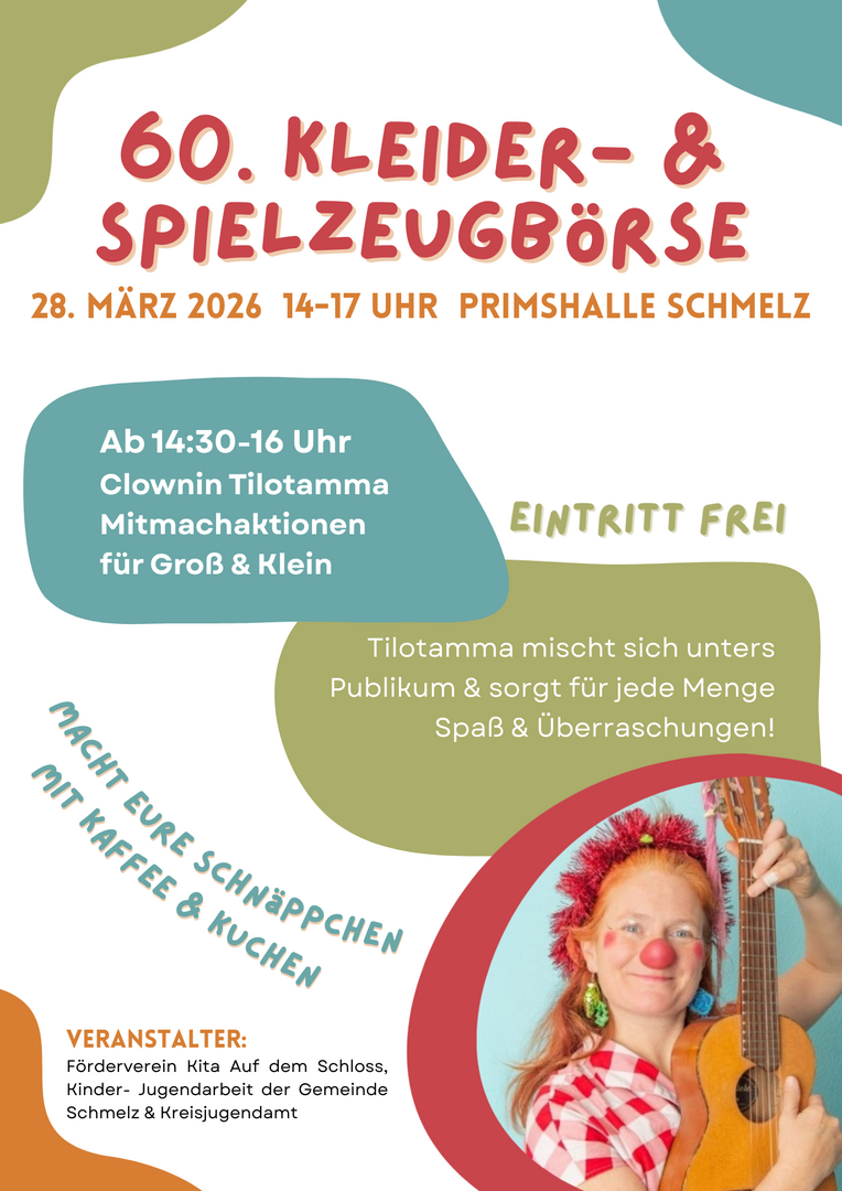 Mehr über den Artikel erfahren 60. Kleider- & Spielzeugbörse in Schmelz